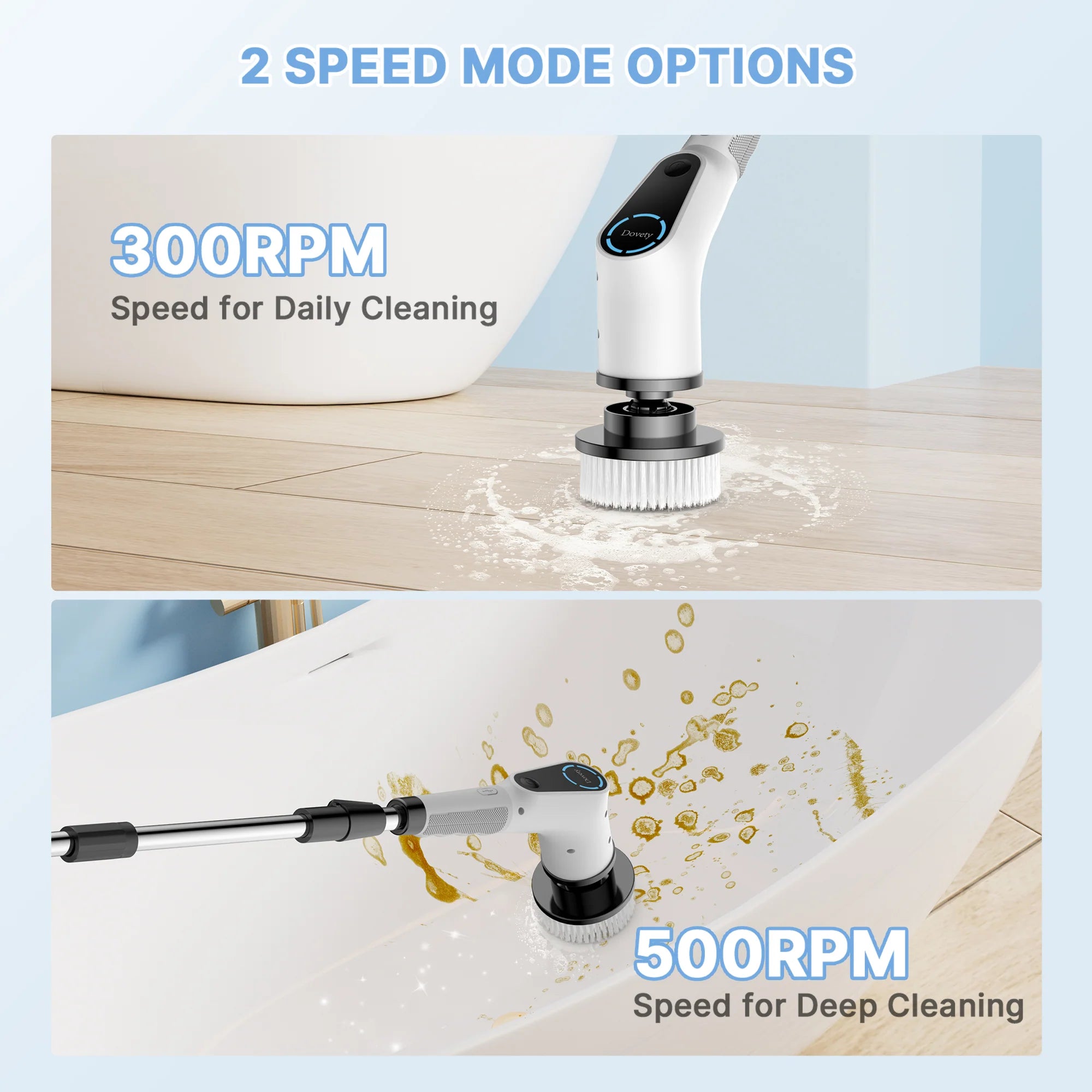 9 in 1 Multifunctional Electric Spin Scrubber